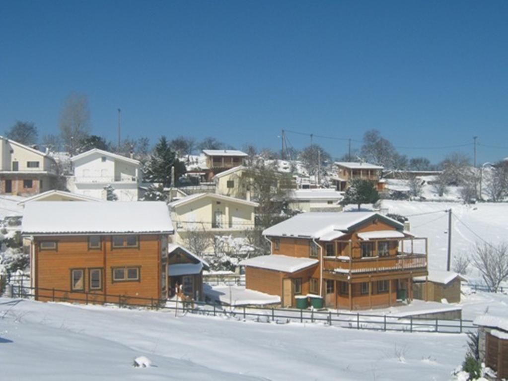 Zeus-Village Οικισμός Φινλανδικών Chalet Με Πισίνες & Γυμναστήριο Molos  Dış mekan fotoğraf